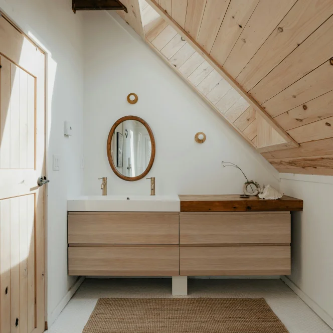 Interior home improvements in the Northshore Louisiana including trim, shelving, and lighting upgrades