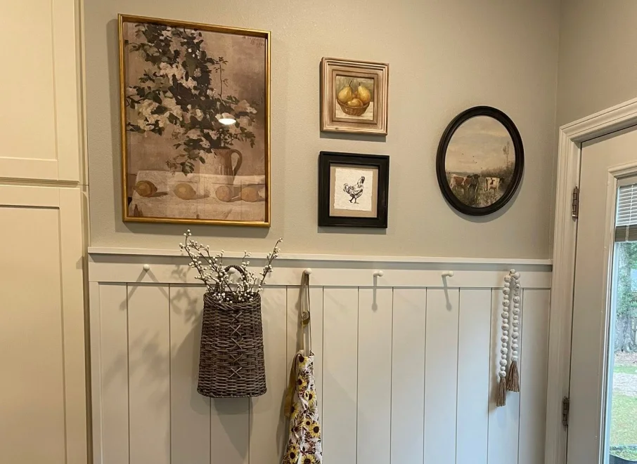 Interior home improvements in the Northshore Louisiana including trim, shelving, and lighting upgrades