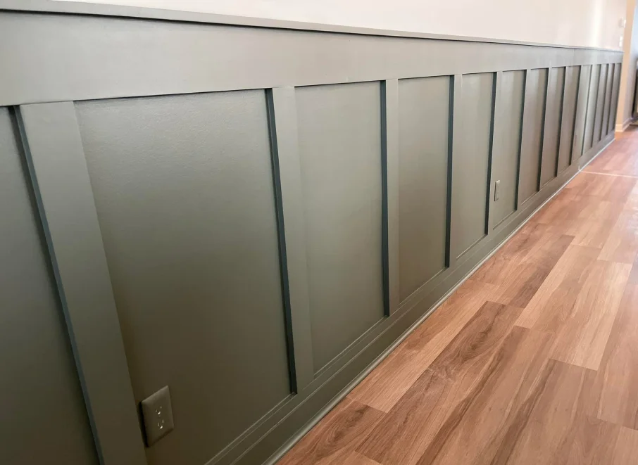 Interior home improvements in the Northshore Louisiana including trim, shelving, and lighting upgrades