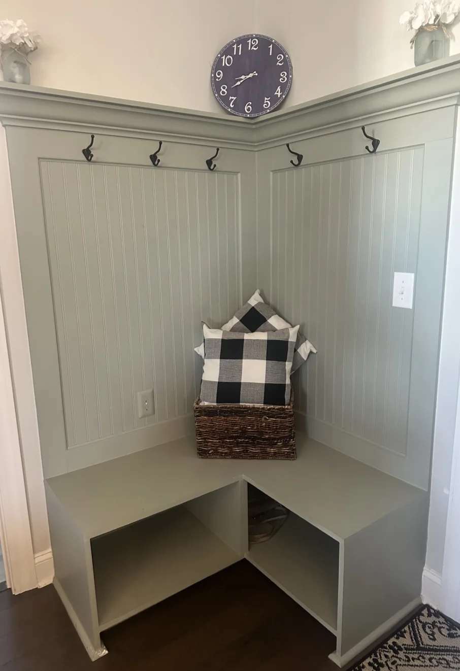 Interior home improvements in the Northshore Louisiana including trim, shelving, and lighting upgrades